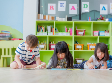 Children reading books