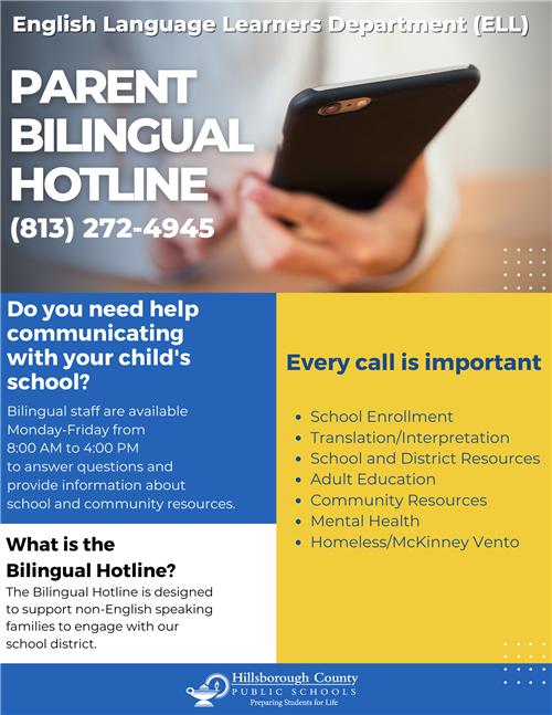  Bilingual Hotline available