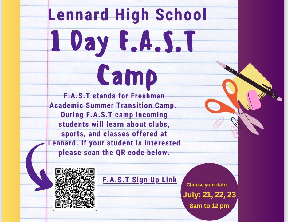  Click the link to find out more information about the FAST Camp!