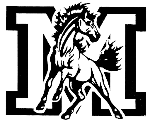  Large M with horse in the middle