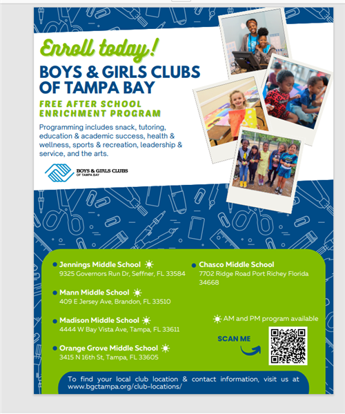  Boys and Girls Club Flyer