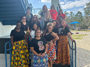  Reddick faculty dressed for Black History Month