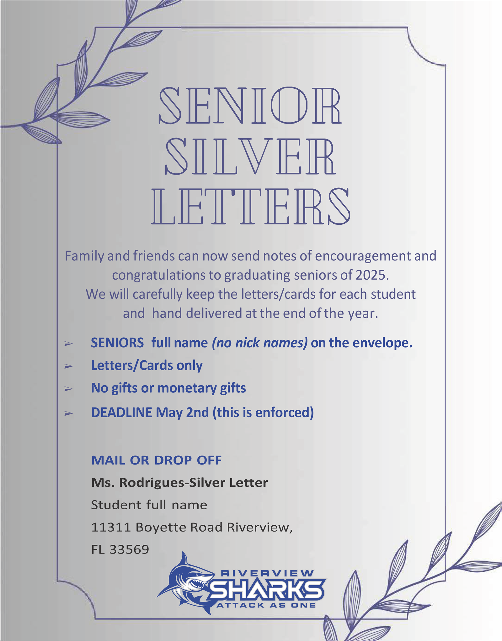 silver letters