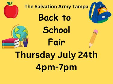  The Salvation Army Tampa - Back to School Fair