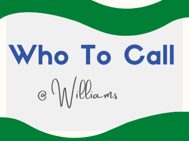  Who To Call @ Williams