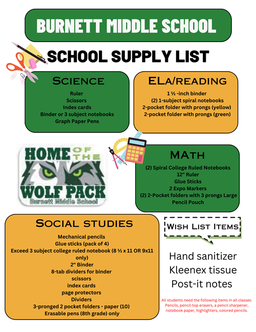 Supply Lists