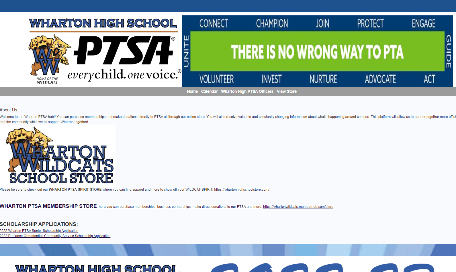 Wharton PTSA Website