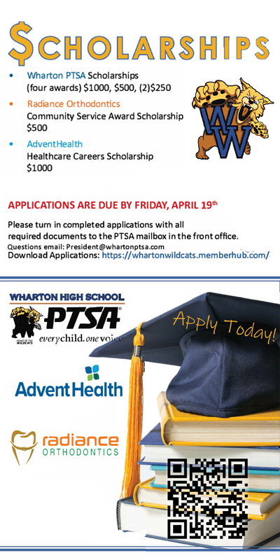 Wharton PTSA Scholarships