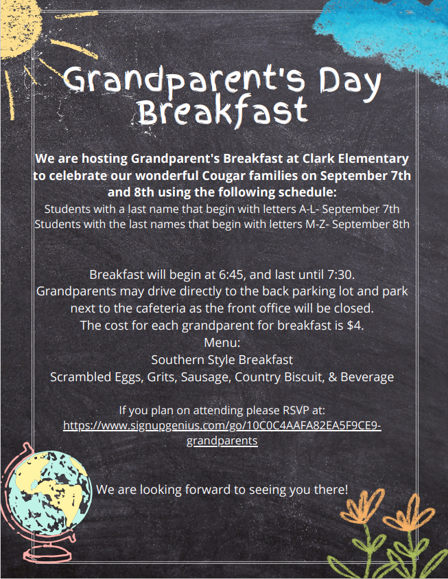  Grandparent's Day Breakfast