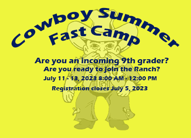  2023 Gaither Cowboy Summer Fast Camp Information