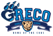 Greco Middle School, IB World School, A Community School Logo